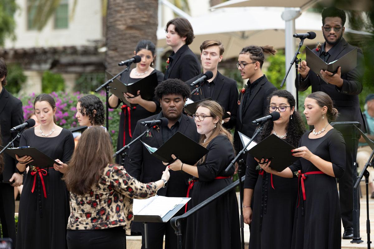 Members PBA concert choir's performance during the annual Christmas Concert - December 10, 2023.