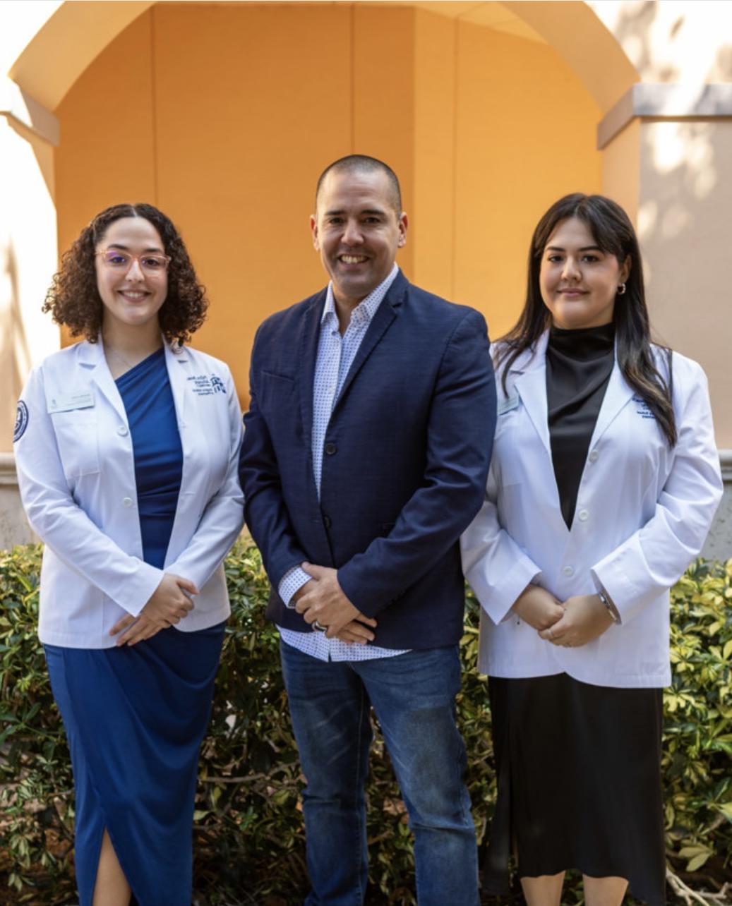 Malcom Lafita with his daughters